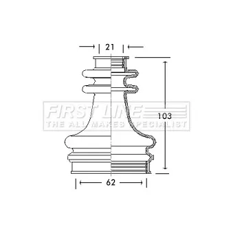 FIRST LINE FCB2670 - Joint-soufflet, arbre de commande