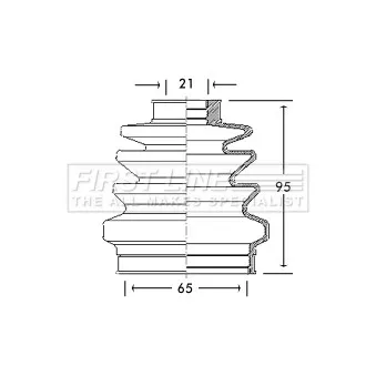 FIRST LINE FCB2687 - Joint-soufflet, arbre de commande