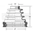 Joint-soufflet, arbre de commande FIRST LINE [FCB2728]