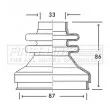 Joint-soufflet, arbre de commande FIRST LINE [FCB2763]