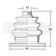 Joint-soufflet, arbre de commande FIRST LINE [FCB2766]
