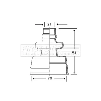 FIRST LINE FCB2776 - Joint-soufflet, arbre de commande