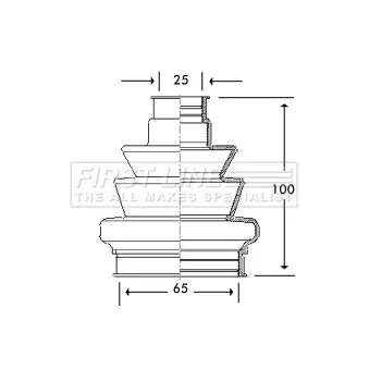 FIRST LINE FCB2777 - Joint-soufflet, arbre de commande