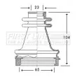 Joint-soufflet, arbre de commande FIRST LINE [FCB2779]