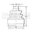 Joint-soufflet, arbre de commande FIRST LINE [FCB2783]