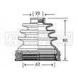 Joint-soufflet, arbre de commande FIRST LINE [FCB2786]