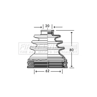 FIRST LINE FCB2786 - Joint-soufflet, arbre de commande