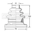 Joint-soufflet, arbre de commande FIRST LINE [FCB2792]