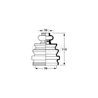 FIRST LINE FCB2794 - Joint-soufflet, arbre de commande