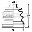 Joint-soufflet, arbre de commande FIRST LINE [FCB2809]