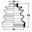 Joint-soufflet, arbre de commande FIRST LINE [FCB2815]