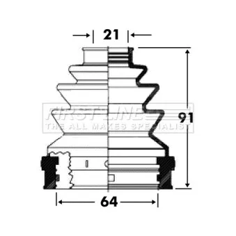 FIRST LINE FCB2818 - Joint-soufflet, arbre de commande