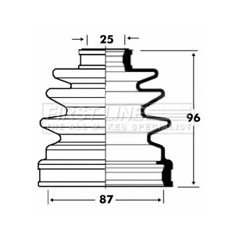 FIRST LINE FCB2832 - Joint-soufflet, arbre de commande