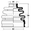 Joint-soufflet, arbre de commande FIRST LINE [FCB2834]