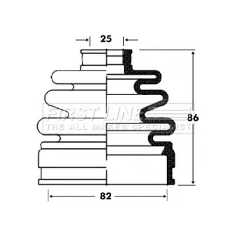 FIRST LINE FCB2834 - Joint-soufflet, arbre de commande