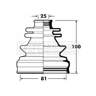 FIRST LINE FCB2845 - Joint-soufflet, arbre de commande