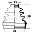 FIRST LINE FCB2849 - Joint-soufflet, arbre de commande