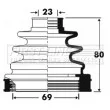 Joint-soufflet, arbre de commande FIRST LINE [FCB2854]