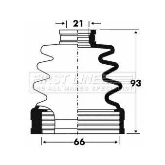 FIRST LINE FCB2861 - Joint-soufflet, arbre de commande