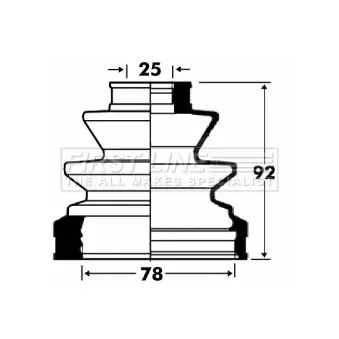 FIRST LINE FCB2868 - Joint-soufflet, arbre de commande