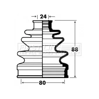 FIRST LINE FCB2869 - Joint-soufflet, arbre de commande