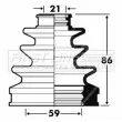 Joint-soufflet, arbre de commande FIRST LINE [FCB2876]
