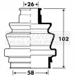 Joint-soufflet, arbre de commande FIRST LINE [FCB2911]