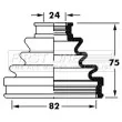Joint-soufflet, arbre de commande FIRST LINE [FCB6005]
