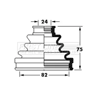 FIRST LINE FCB6005 - Joint-soufflet, arbre de commande