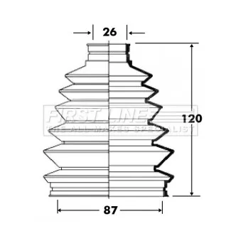 FIRST LINE FCB6011 - Joint-soufflet, arbre de commande