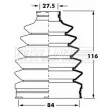Joint-soufflet, arbre de commande FIRST LINE [FCB6017]