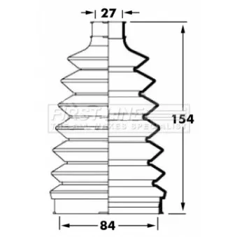 FIRST LINE FCB6019 - Joint-soufflet, arbre de commande