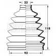 Joint-soufflet, arbre de commande FIRST LINE [FCB6025]