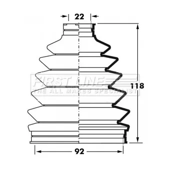 FIRST LINE FCB6025 - Joint-soufflet, arbre de commande