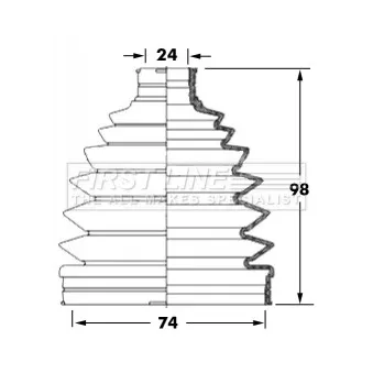 FIRST LINE FCB6041 - Joint-soufflet, arbre de commande
