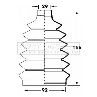 FIRST LINE FCB6042 - Joint-soufflet, arbre de commande