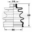 Joint-soufflet, arbre de commande FIRST LINE [FCB6043]