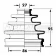 Joint-soufflet, arbre de commande FIRST LINE [FCB6061]