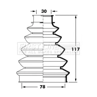 FIRST LINE FCB6070 - Joint-soufflet, arbre de commande