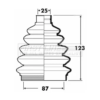 FIRST LINE FCB6105 - Joint-soufflet, arbre de commande