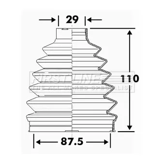 FIRST LINE FCB6111 - Joint-soufflet, arbre de commande