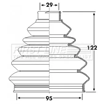 FIRST LINE FCB6139 - Joint-soufflet, arbre de commande