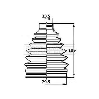 FIRST LINE FCB6151 - Joint-soufflet, arbre de commande