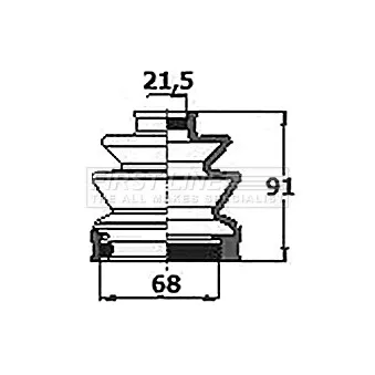 Joint-soufflet, arbre de commande FIRST LINE [FCB6153]