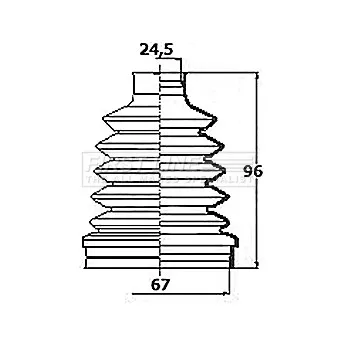 FIRST LINE FCB6160 - Joint-soufflet, arbre de commande