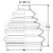 Joint-soufflet, arbre de commande FIRST LINE [FCB6180]