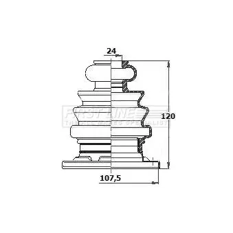 FIRST LINE FCB6185 - Joint-soufflet, arbre de commande