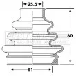 Joint-soufflet, arbre de commande FIRST LINE [FCB6189]