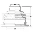 Joint-soufflet, arbre de commande FIRST LINE [FCB6197]