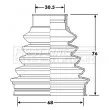 Joint-soufflet, arbre de commande FIRST LINE [FCB6203]